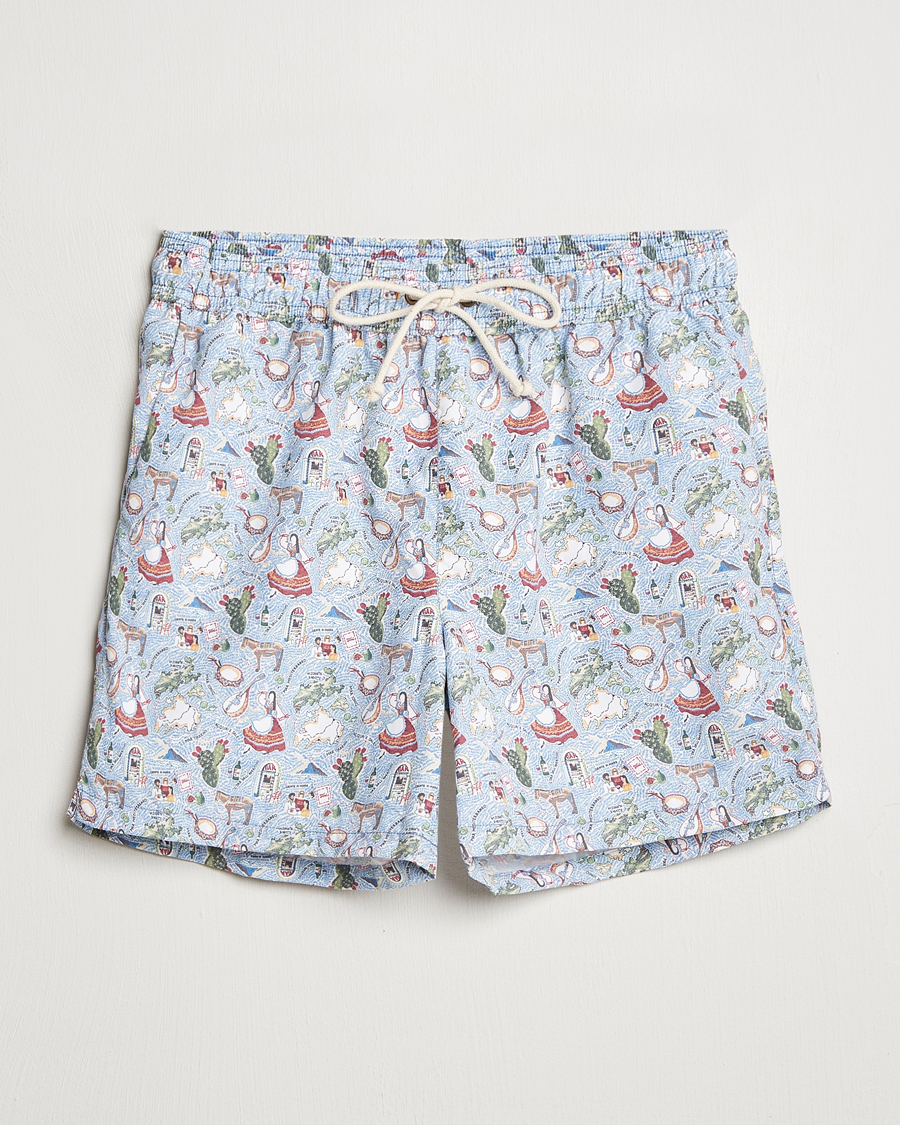Uomini | Costumi da bagno | Ripa Ripa | Printed Swimshorts Blue