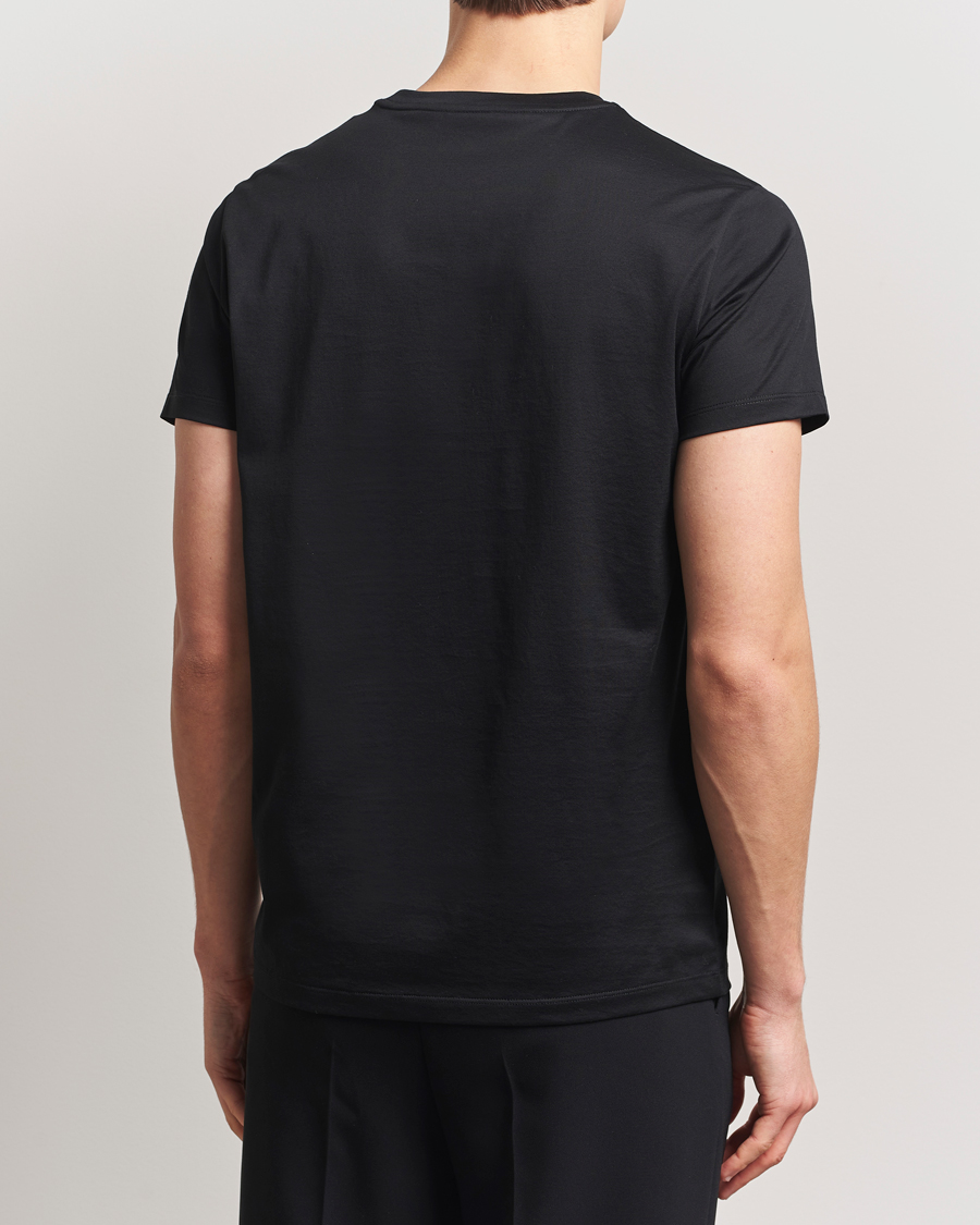 Uomini | T-shirt | Moncler | Double Logo T-Shirt Black