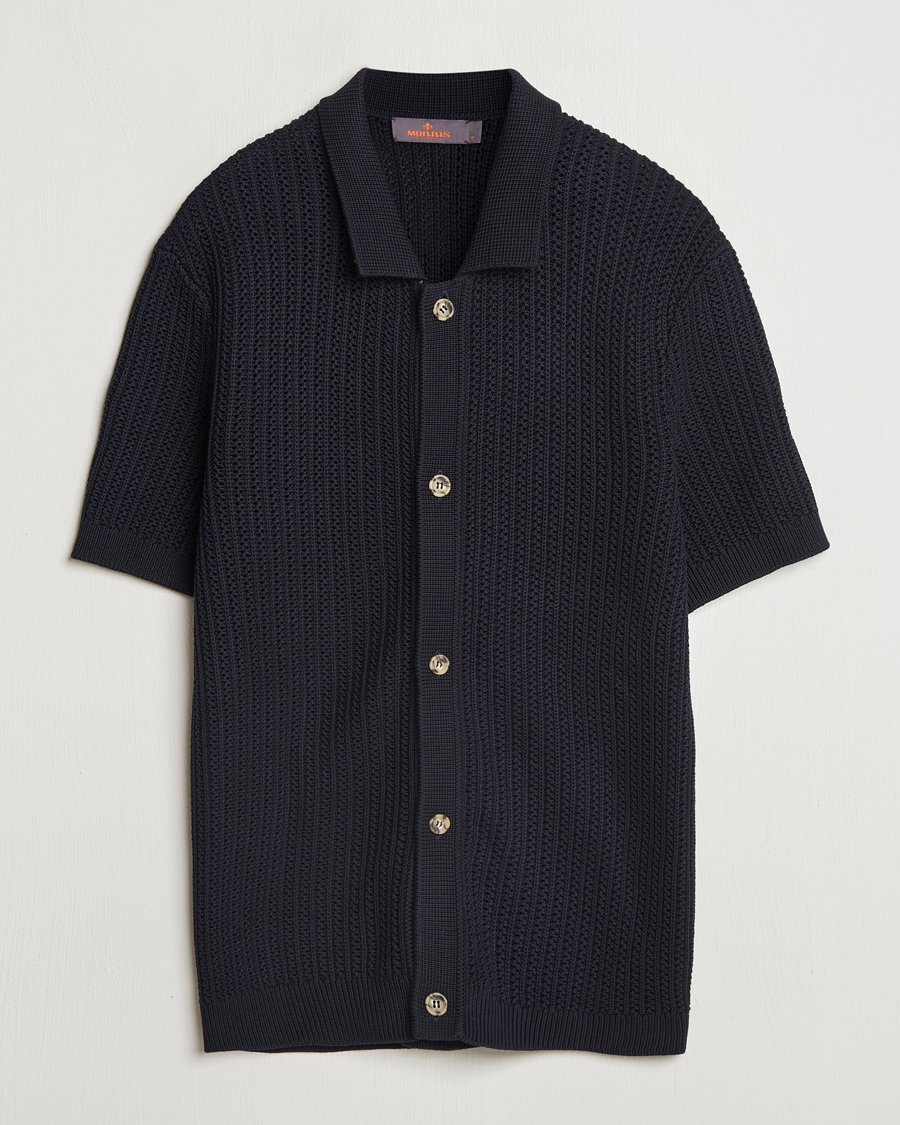 Uomini | Camicie | Morris | Connors Short Sleeve Shirt Old Blue