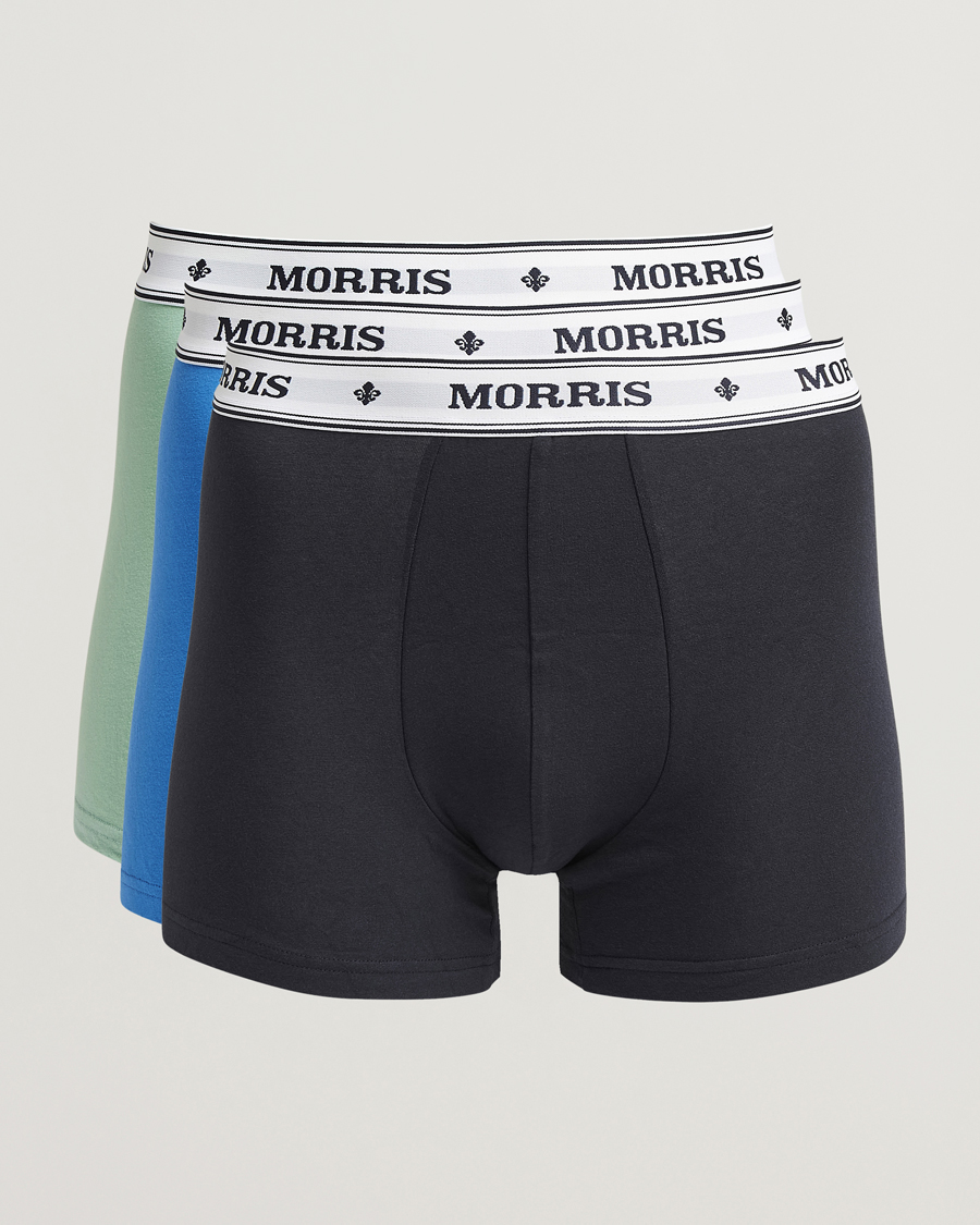 Uomini | Biancheria intima | Morris | 3-Pack Boxer Briefs Navy/Green/Blue