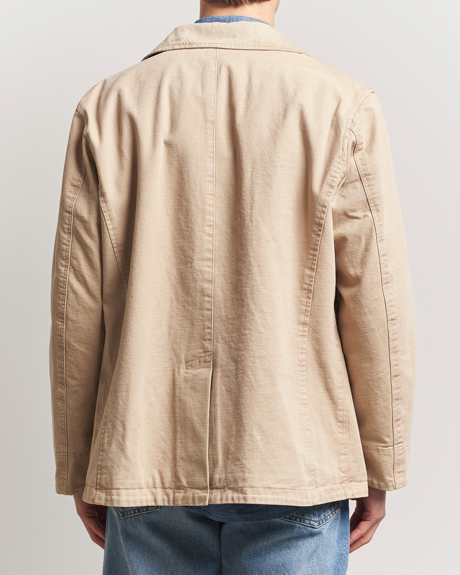 Uomini | Giacche | Baracuta | Garment Dyed Canvas Peacoat British Khaki