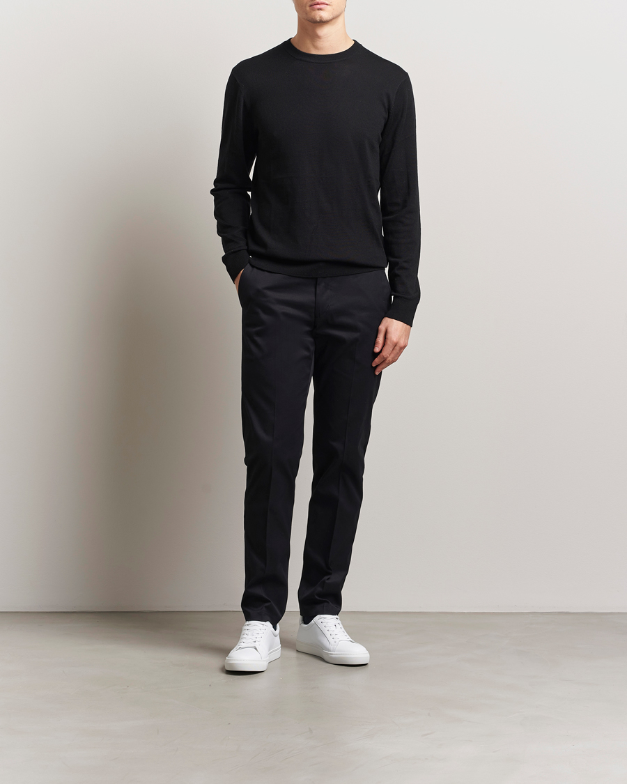 Uomini | Pantaloni | Tiger of Sweden | Tenuta Cotton Chinos Black