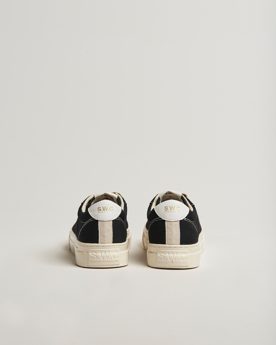 Uomini | Sneakers | Stepney Workers Club | Dellow 02 Cupsole Canvas Sneaker Black