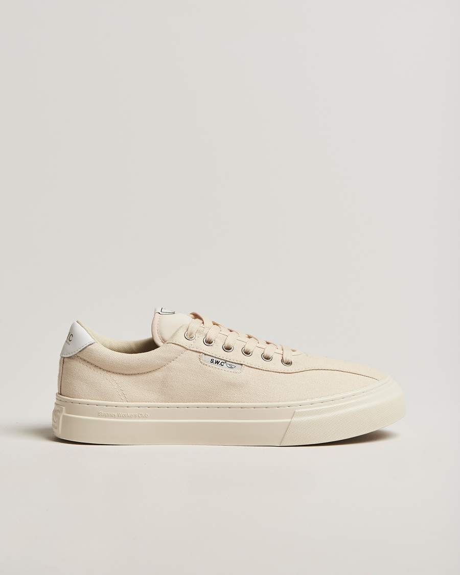 Uomini | Sneakers | Stepney Workers Club | Dellow 02 Cupsole Canvas Sneaker Ecru Raw