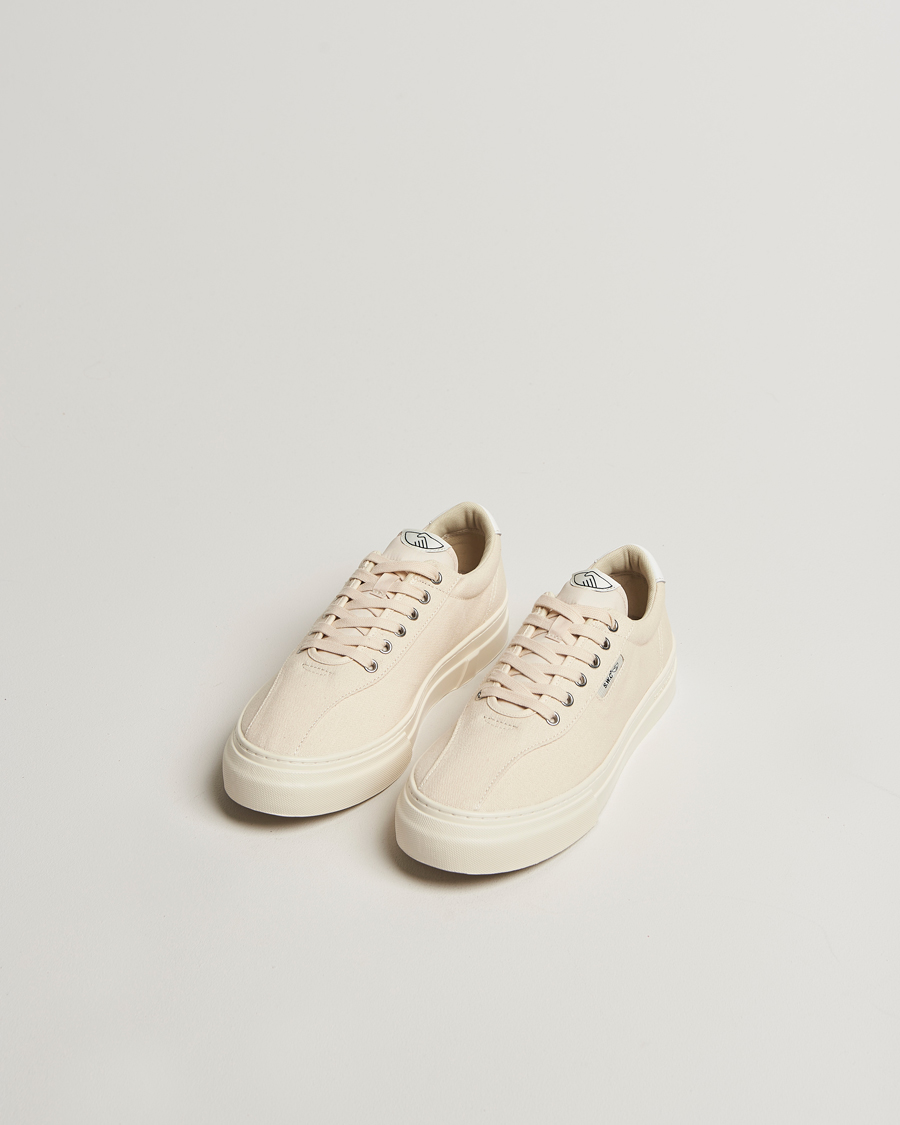 Uomini | Sneakers | Stepney Workers Club | Dellow 02 Cupsole Canvas Sneaker Ecru Raw