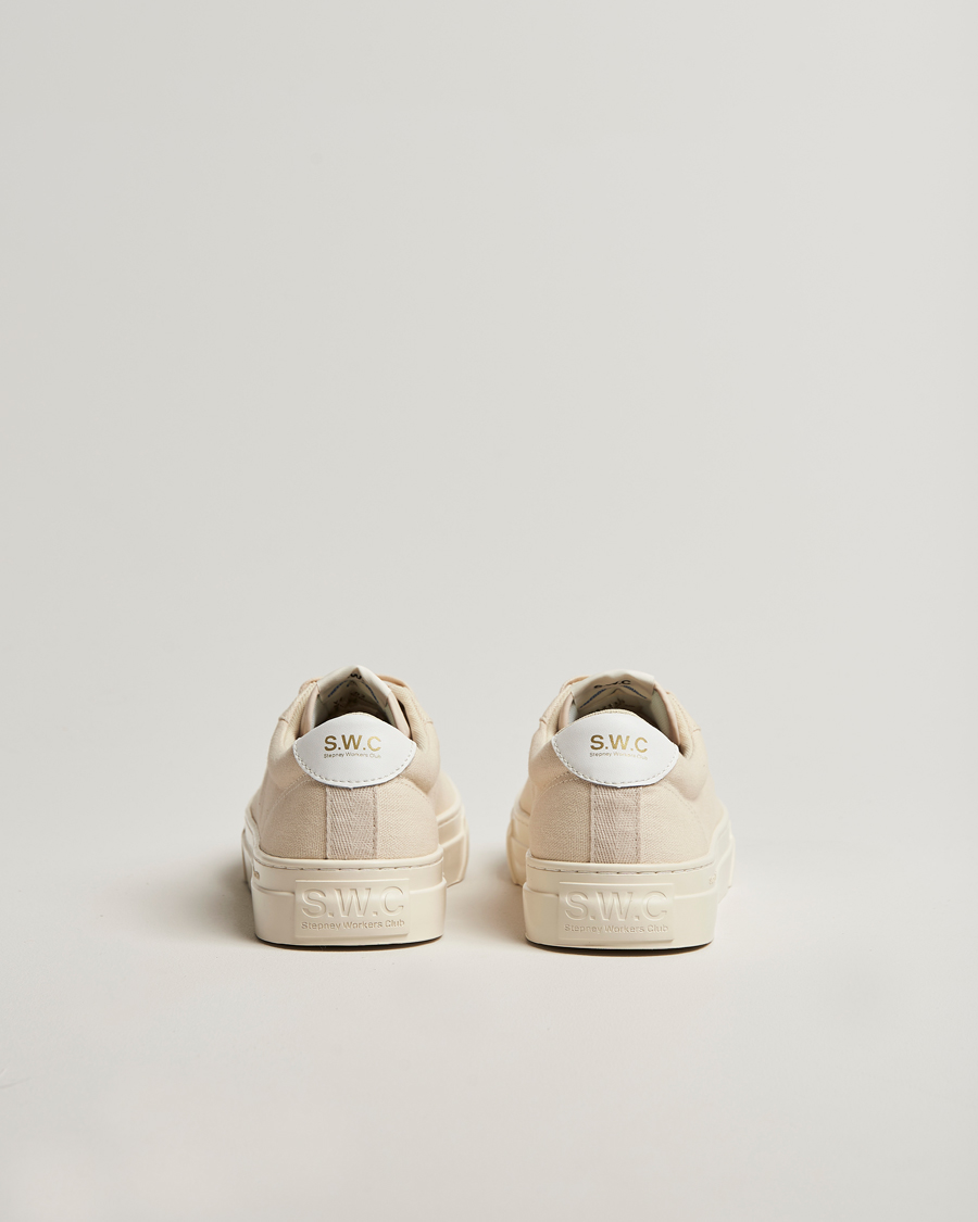 Uomini | Sneakers | Stepney Workers Club | Dellow 02 Cupsole Canvas Sneaker Ecru Raw