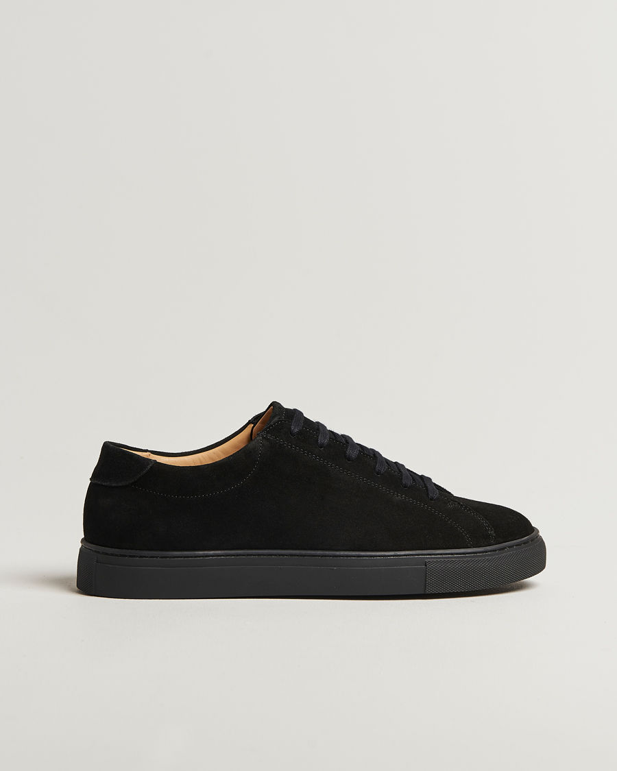 Uomini | Sneakers | Myrqvist | Oaxen Monochrome II Sneaker Black Suede