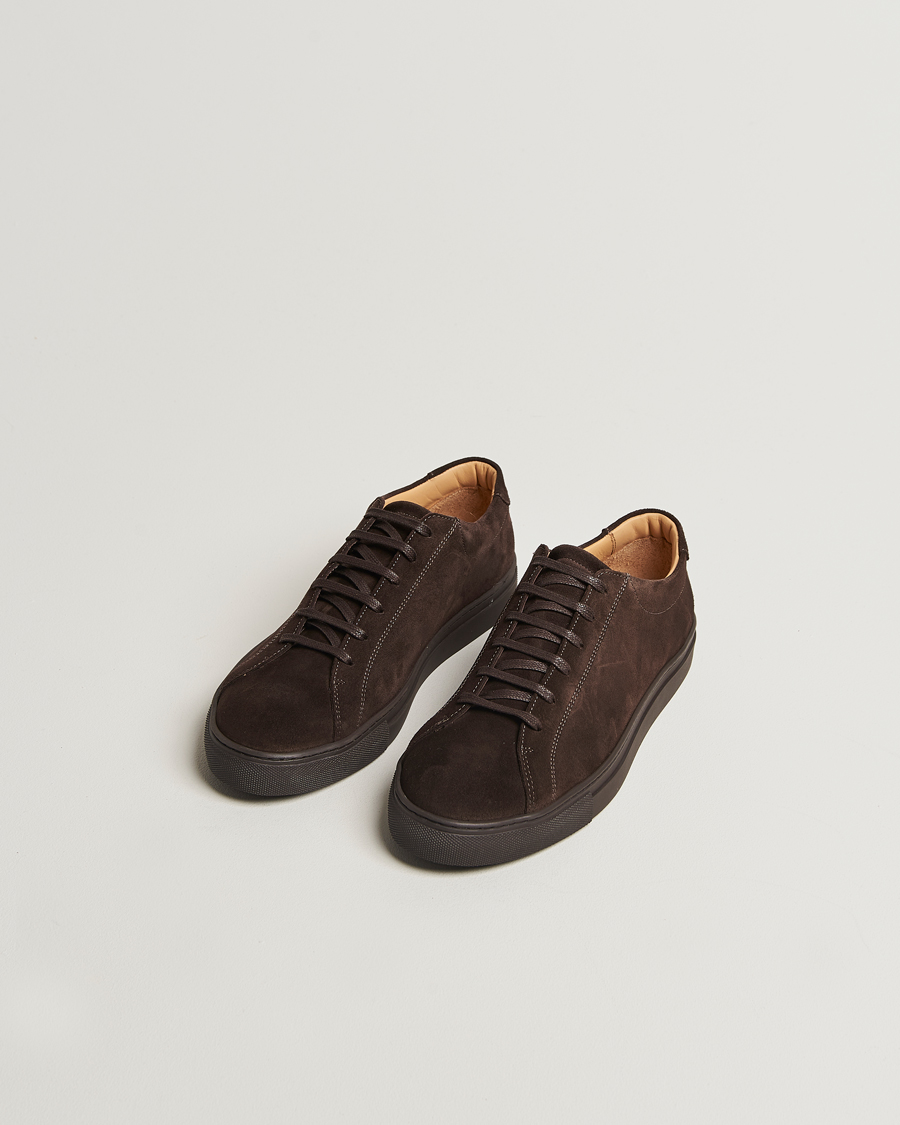 Uomini | Sneakers | Myrqvist | Oaxen Monochrome II Sneaker Dark Brown Suede