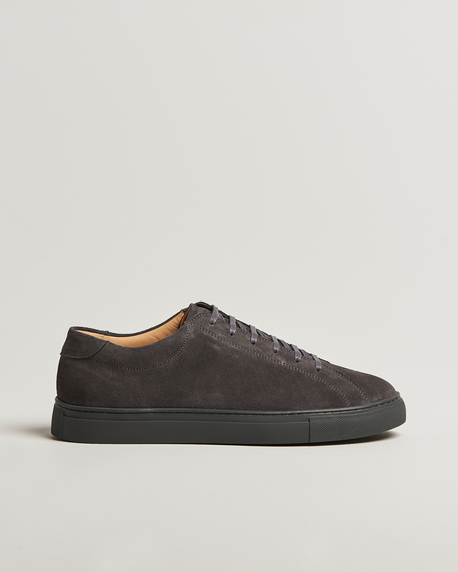 Uomini | Sneakers | Myrqvist | Oaxen Monochrome II Sneaker Dark Grey Suede