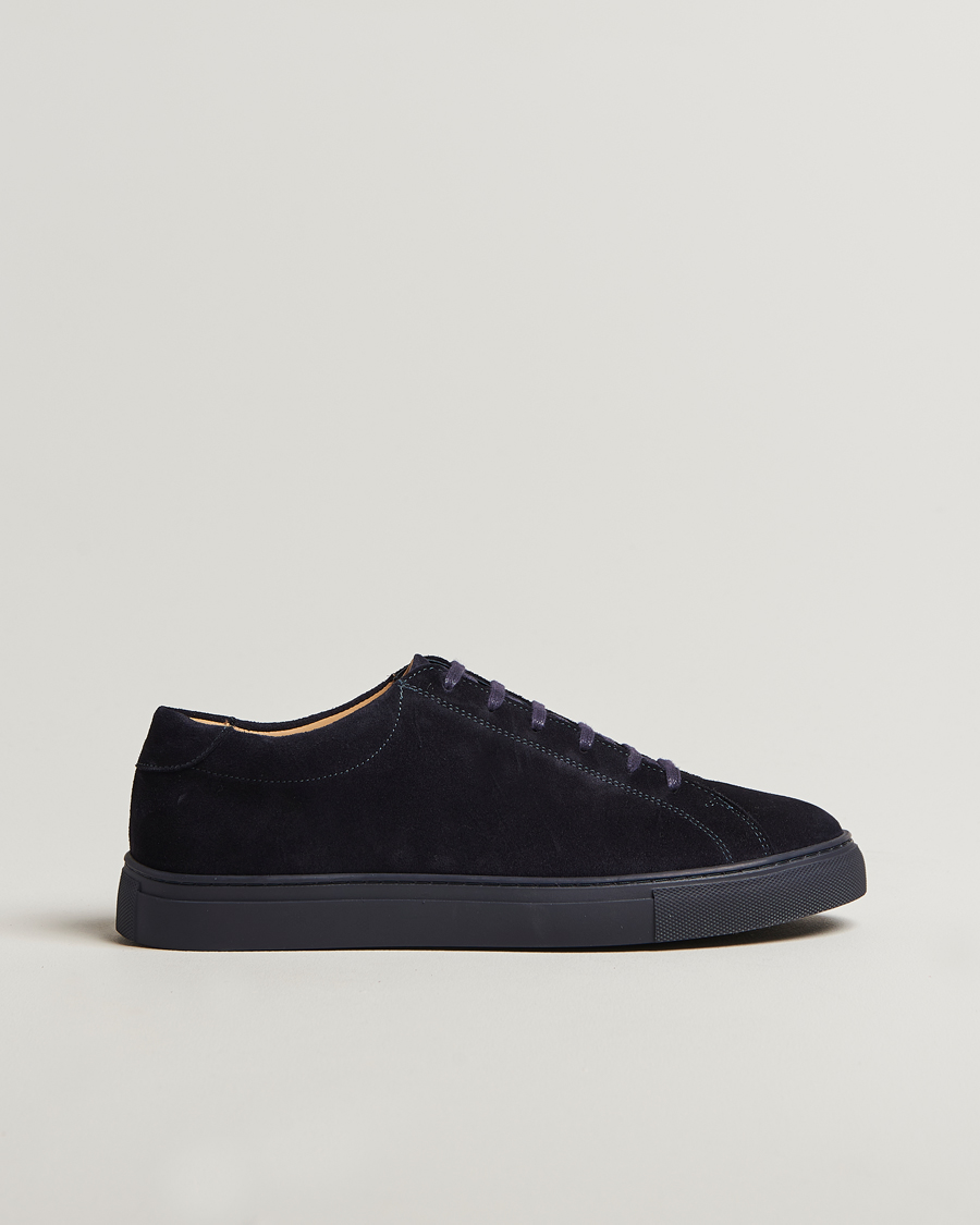 Uomini | Sneakers | Myrqvist | Oaxen Monochrome II Sneaker Navy Suede