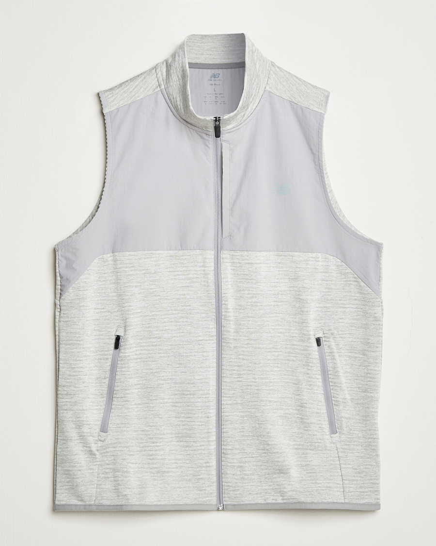 Uomini | Giacche | New Balance Running | New Balance Heat Grid Vest Grey