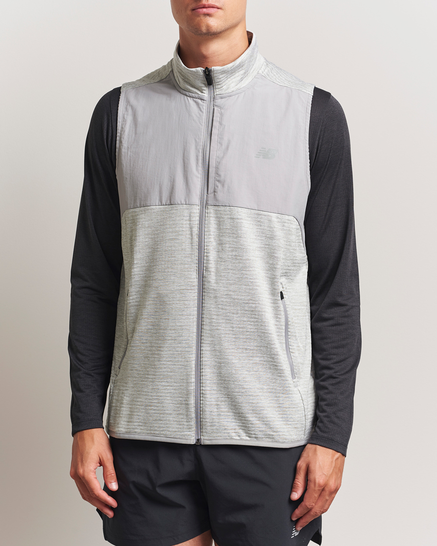 Uomini | Giacche | New Balance Running | New Balance Heat Grid Vest Grey