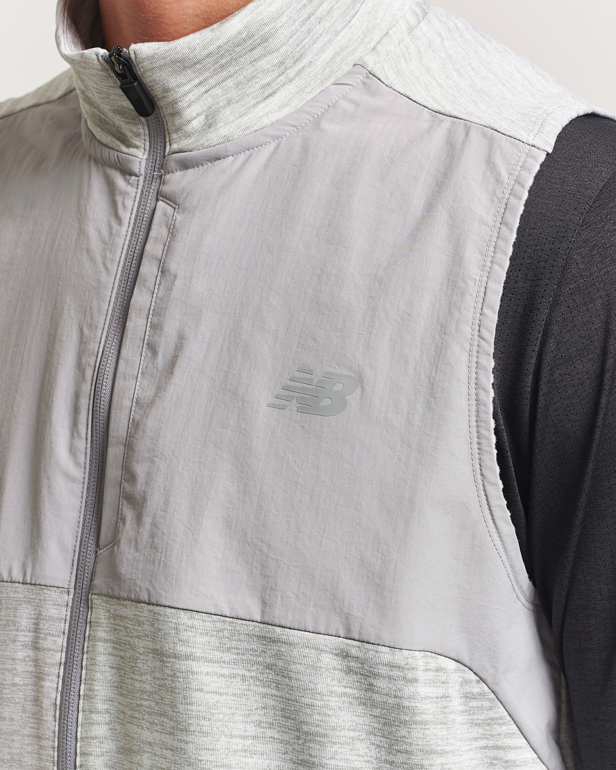 Uomini | Giacche | New Balance Running | New Balance Heat Grid Vest Grey