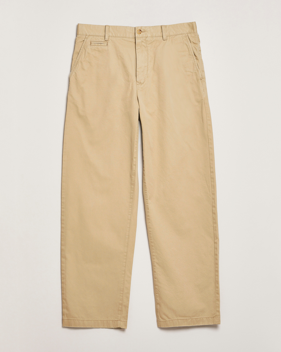 Uomini | Pantaloni | GANT 240 Mulberry Street | Relaxed Fit Cotton Twill Chinos Woody Beige