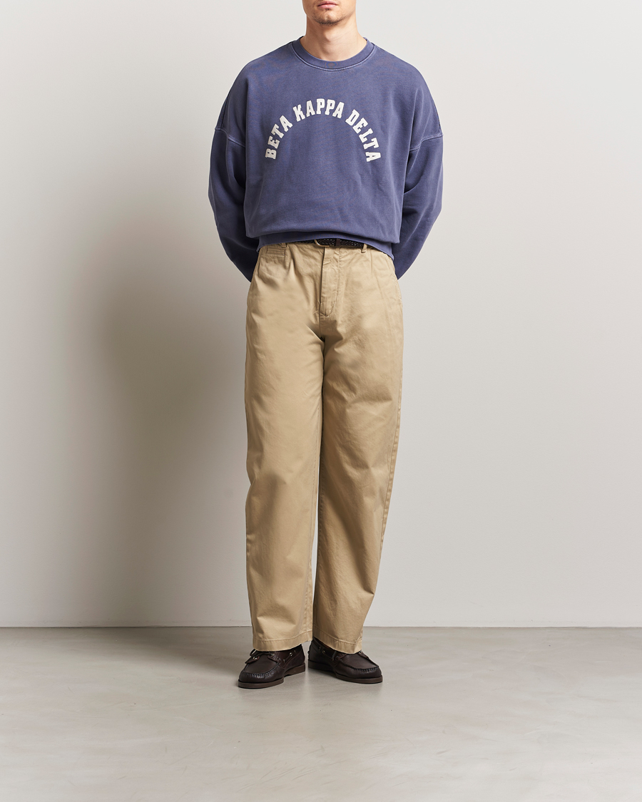 Uomini | Pantaloni | GANT 240 Mulberry Street | Relaxed Fit Cotton Twill Chinos Woody Beige