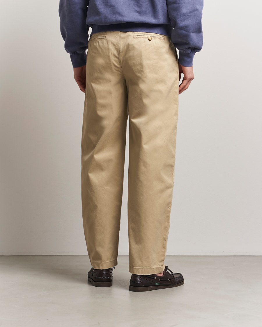Uomini | Pantaloni | GANT 240 Mulberry Street | Relaxed Fit Cotton Twill Chinos Woody Beige