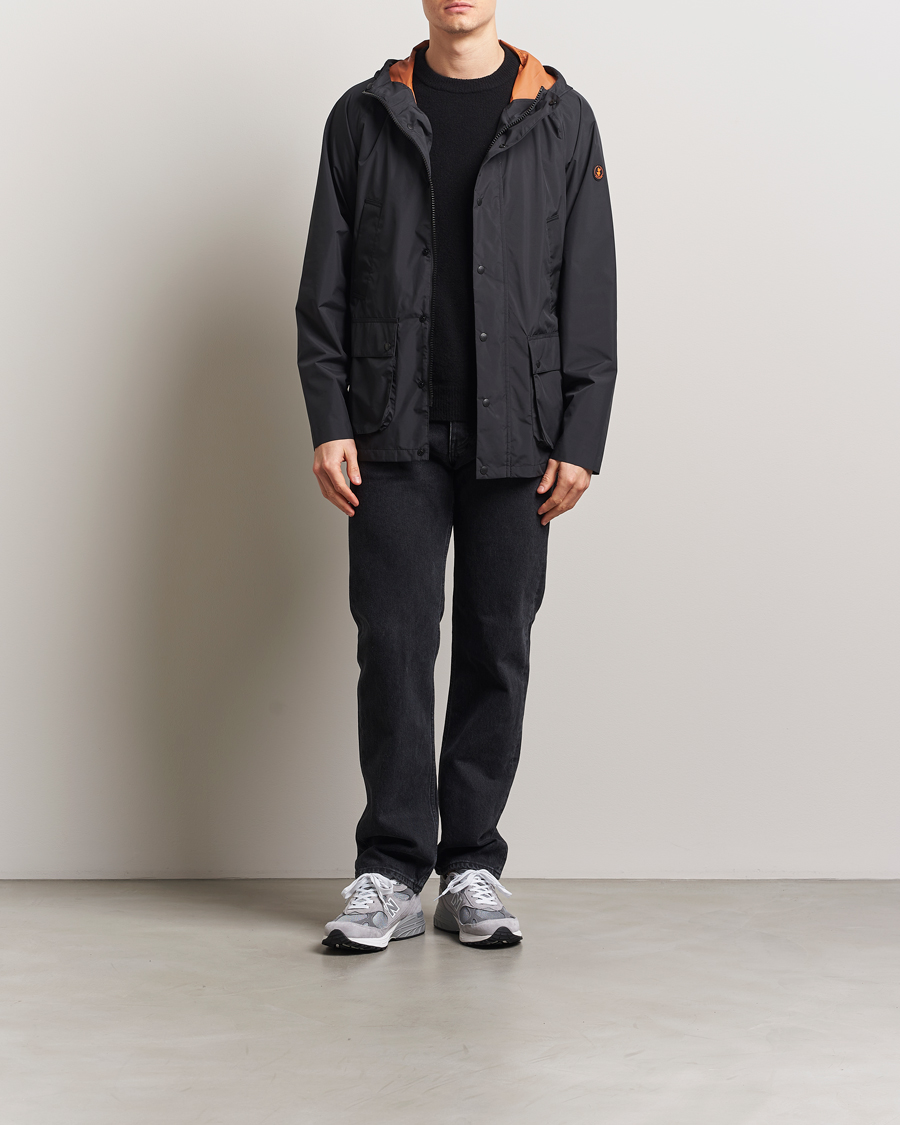Uomini | Giacche | Save The Duck | Ghibli Wind/Water Resistant Hooded Jacket Black
