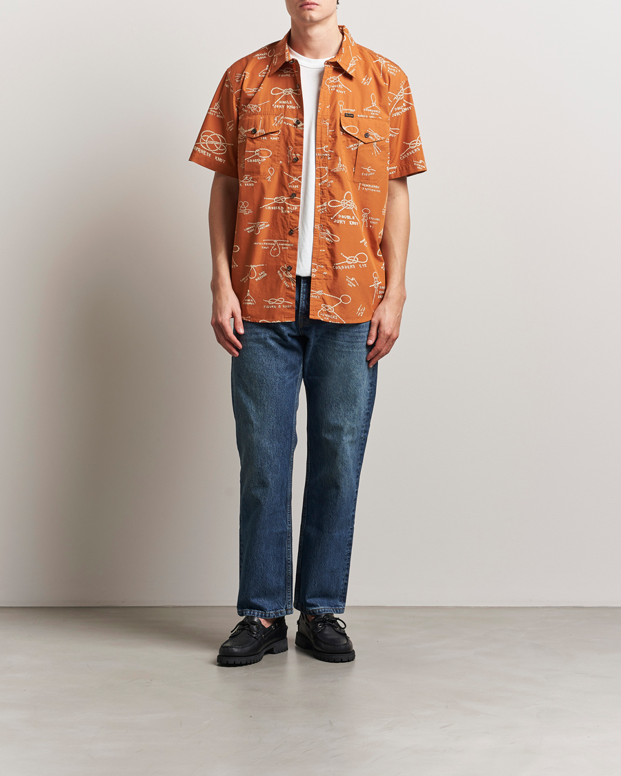 Uomini | Camicie | Filson | Washed Short Sleeve Shirt Bourbon