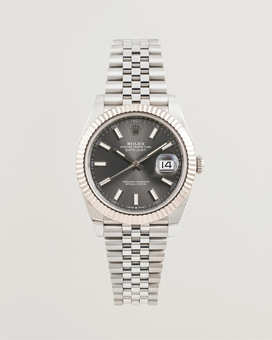Uomini | Rolex Pre-Owned Datejust 41 Rhodium | Rolex Pre-Owned | Datejust 41 Rhodium