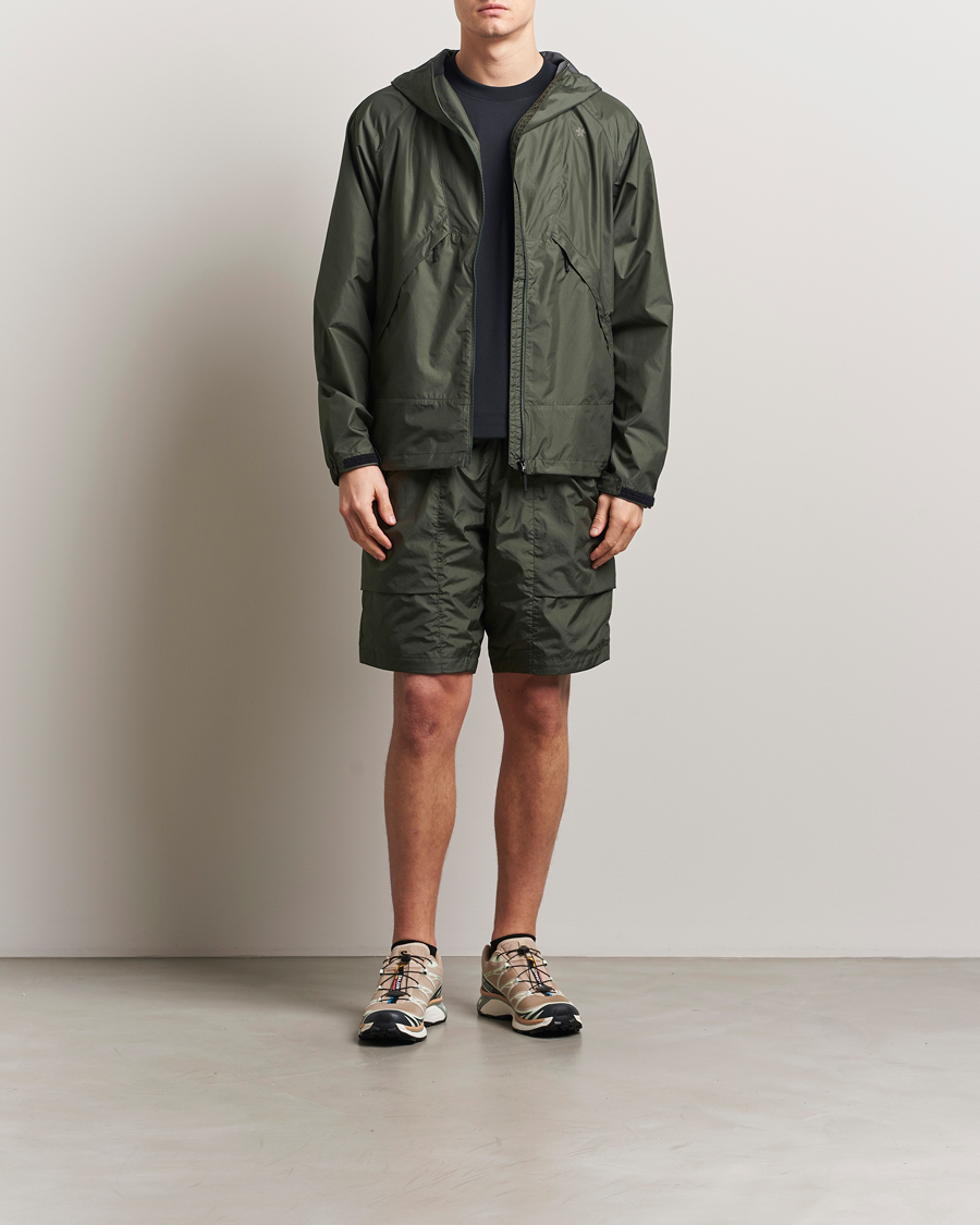 Uomini | Giacche | Goldwin | Rip-Stop Hooded Jacket Dark Olive