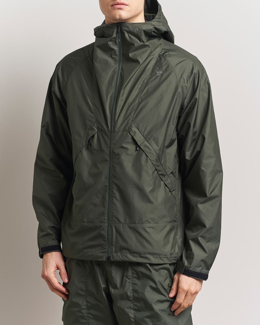Uomini | Giacche | Goldwin | Rip-Stop Hooded Jacket Dark Olive