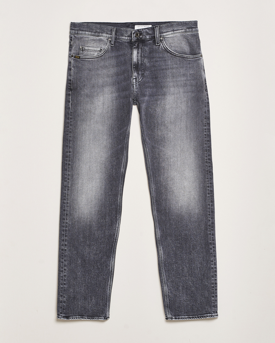 Uomini | Jeans | Tiger of Sweden | Pistolero Stretch Cotton Jeans Washed Black