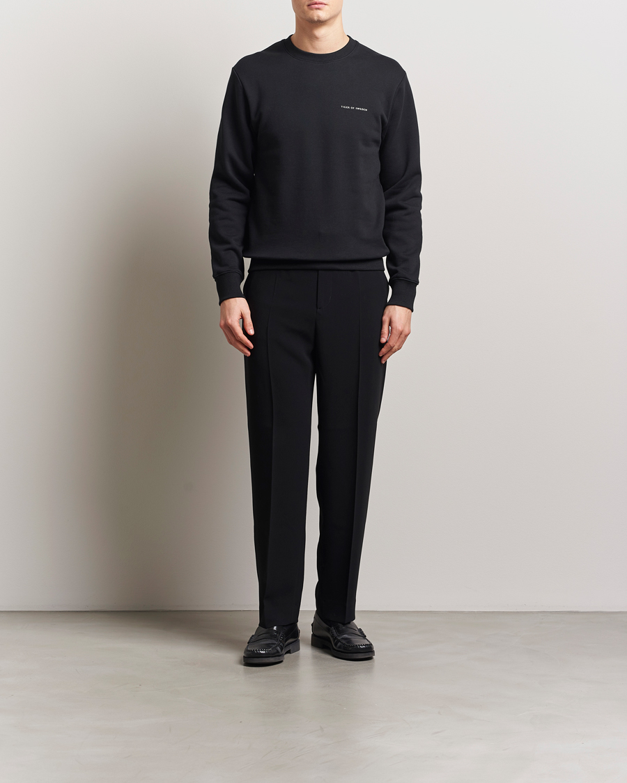 Uomini | Maglieria | Tiger of Sweden | Emerson Crew Neck Sweatshirt Black