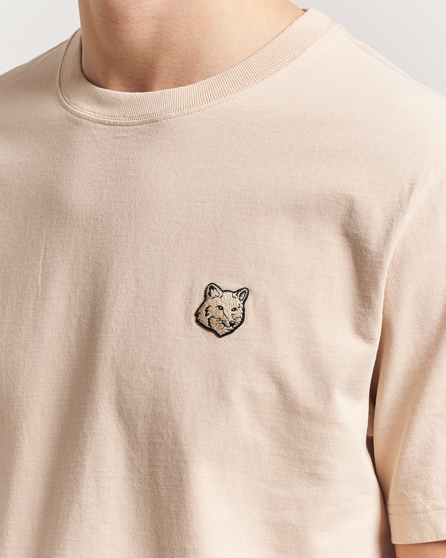 Uomini | T-shirt | Maison Kitsuné | Tonal Fox Head T-Shirt Smoke Beige