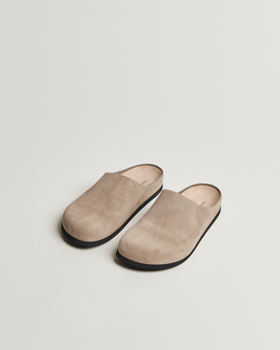 Uomini | Common Projects Suede Clog Taupe | Common Projects | Suede Clog Taupe