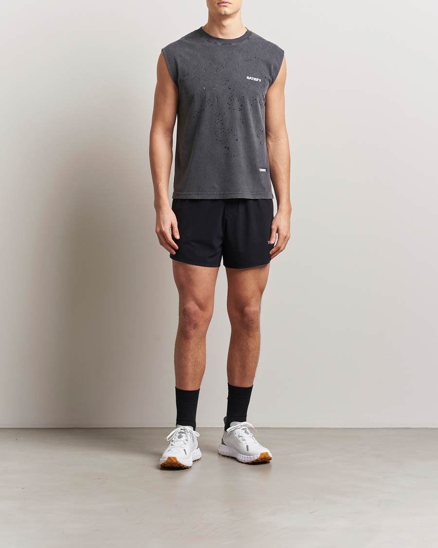Uomini | T-shirt | Satisfy | MothTech Muscle Tee Aged Black