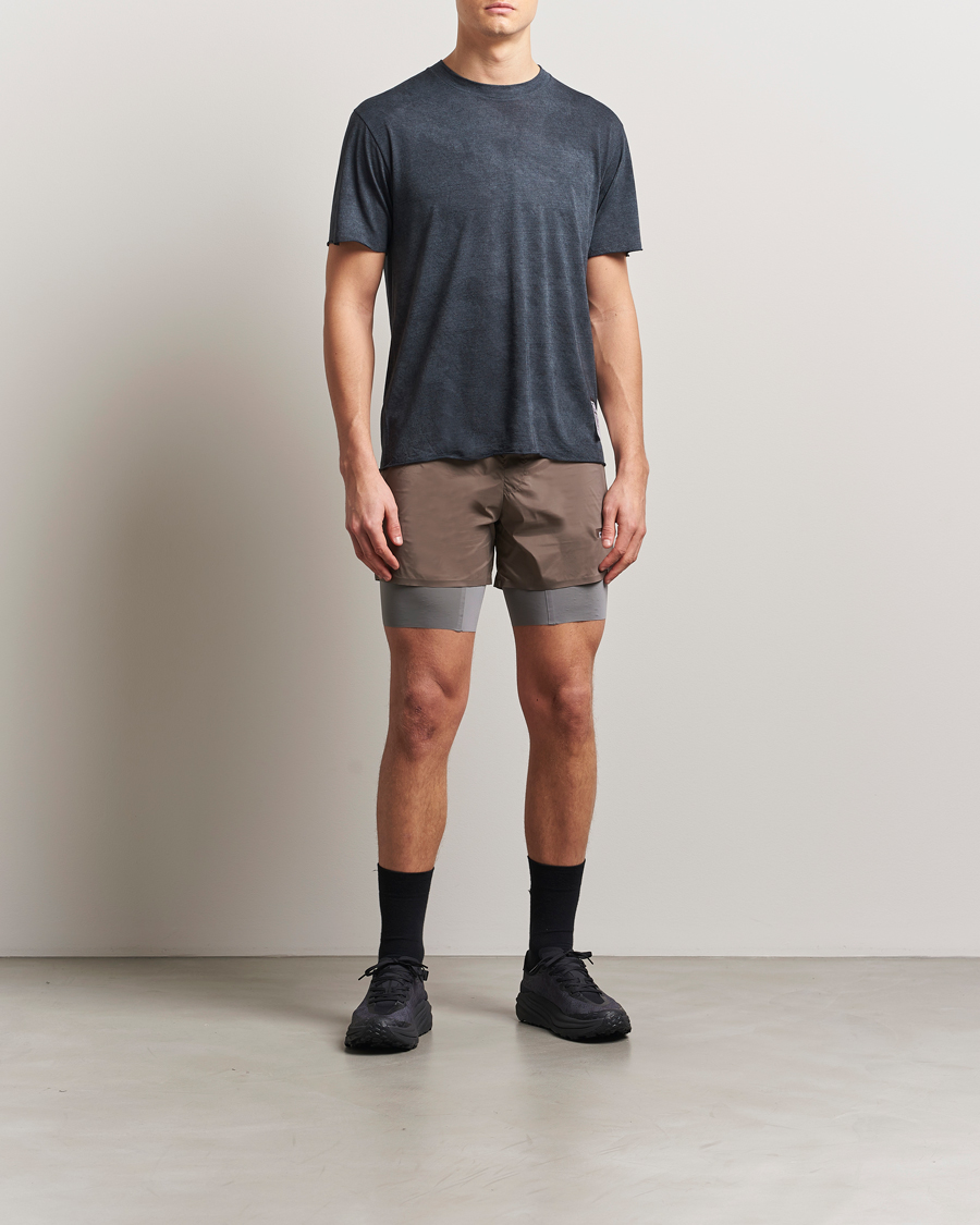 Uomini | T-shirt | Satisfy | CloudMerino Cordura T-Shirt Sun Bleached Black