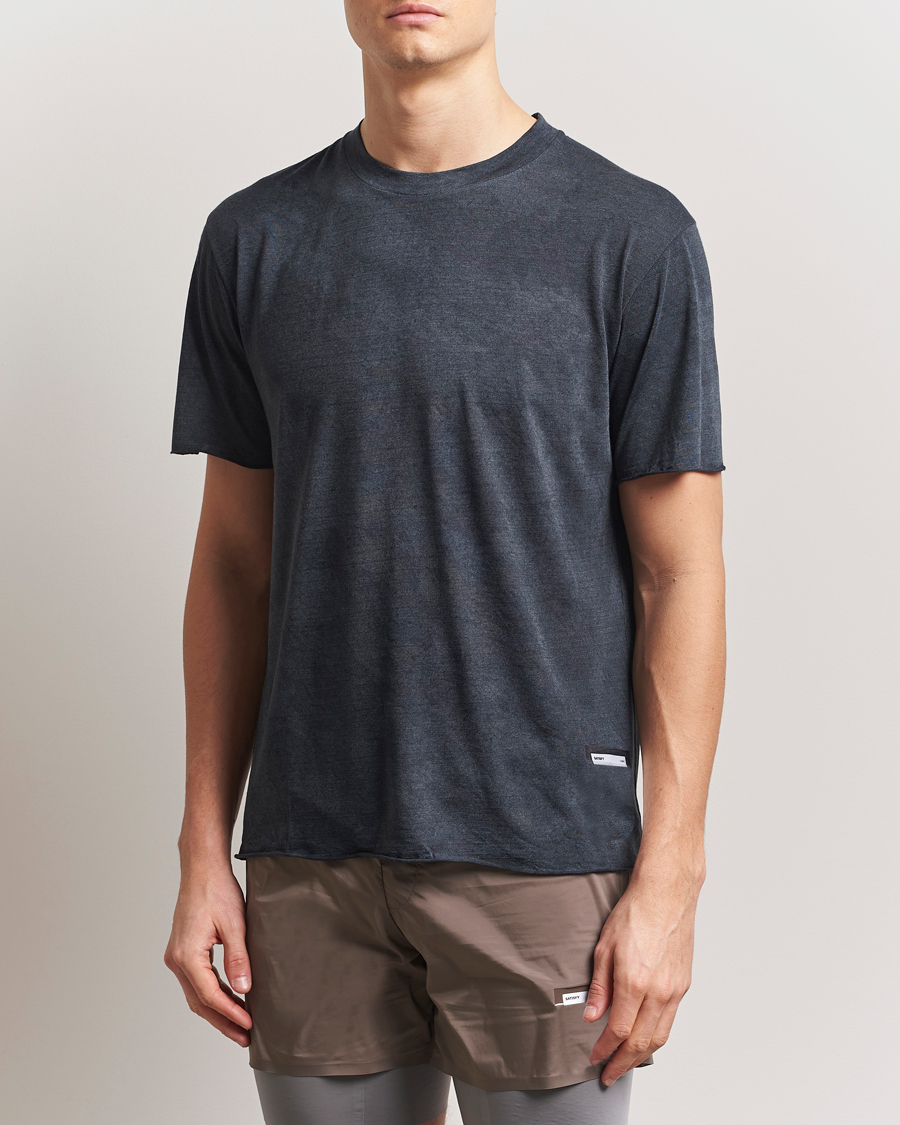 Uomini | T-shirt | Satisfy | CloudMerino Cordura T-Shirt Sun Bleached Black