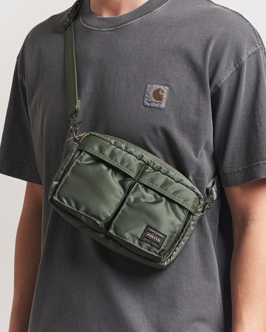Uomini | Borse | Porter-Yoshida & Co. | Tanker Sling Bag Sage Green