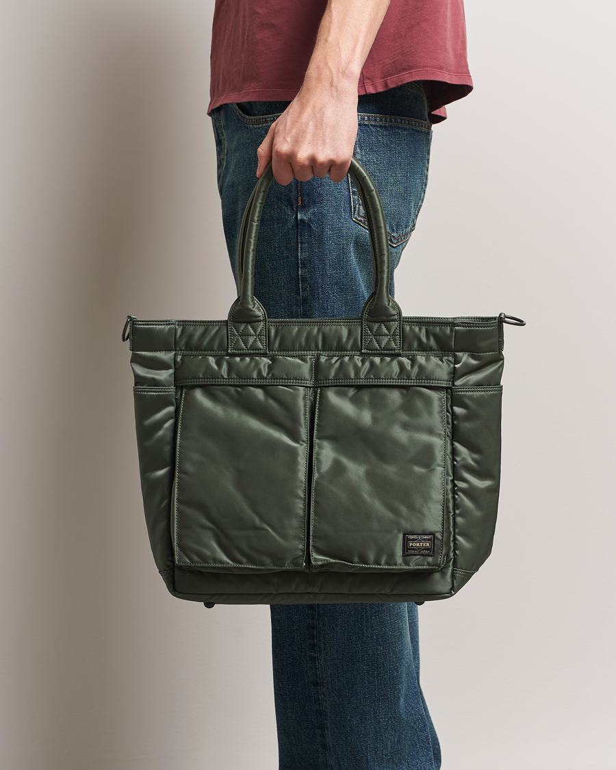 Uomini | Borse | Porter-Yoshida & Co. | Tanker Tote Bag Sage Green