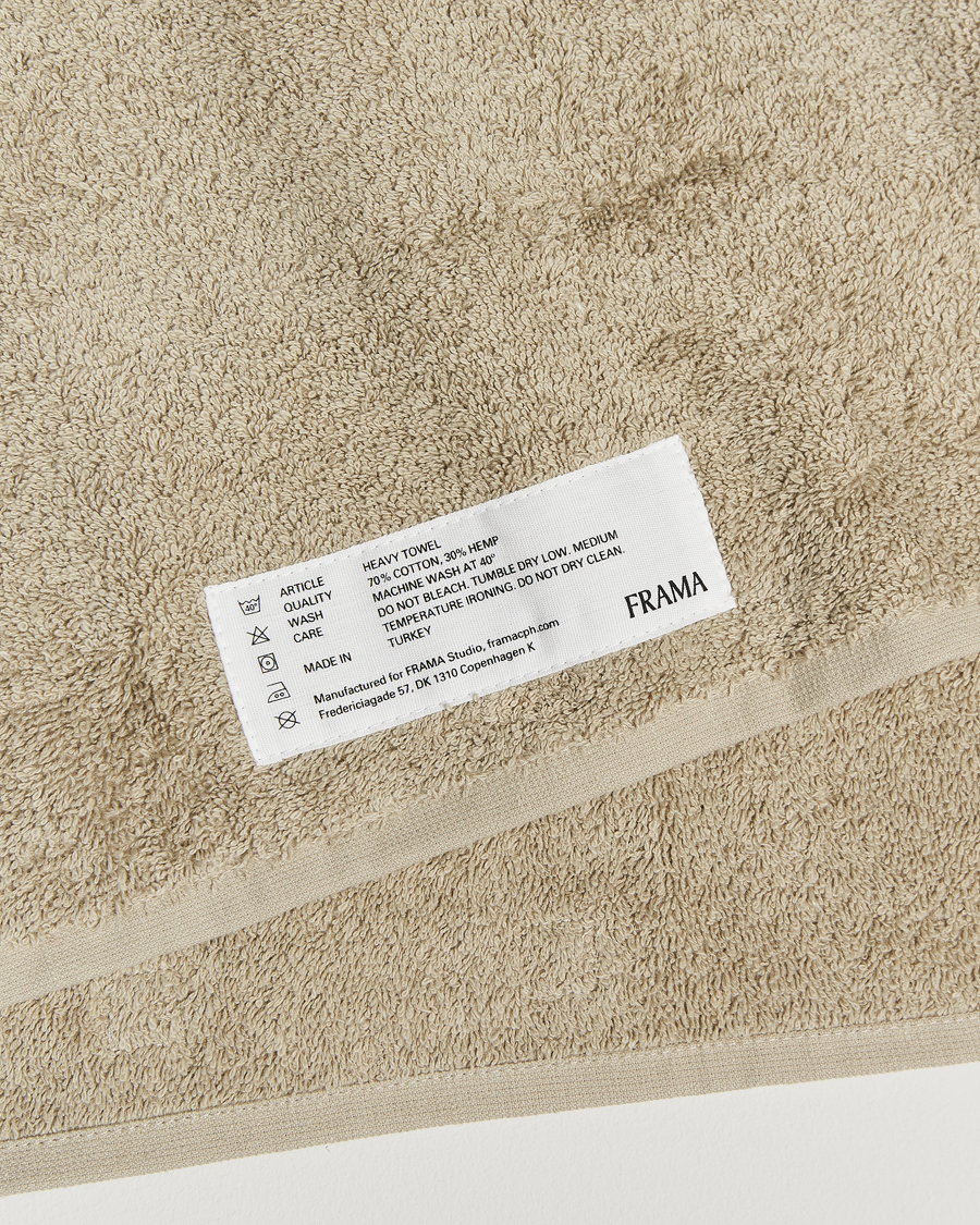 Uomini | Tessuti | Frama | Heavy Hand Towel 50x80cm Sage Green