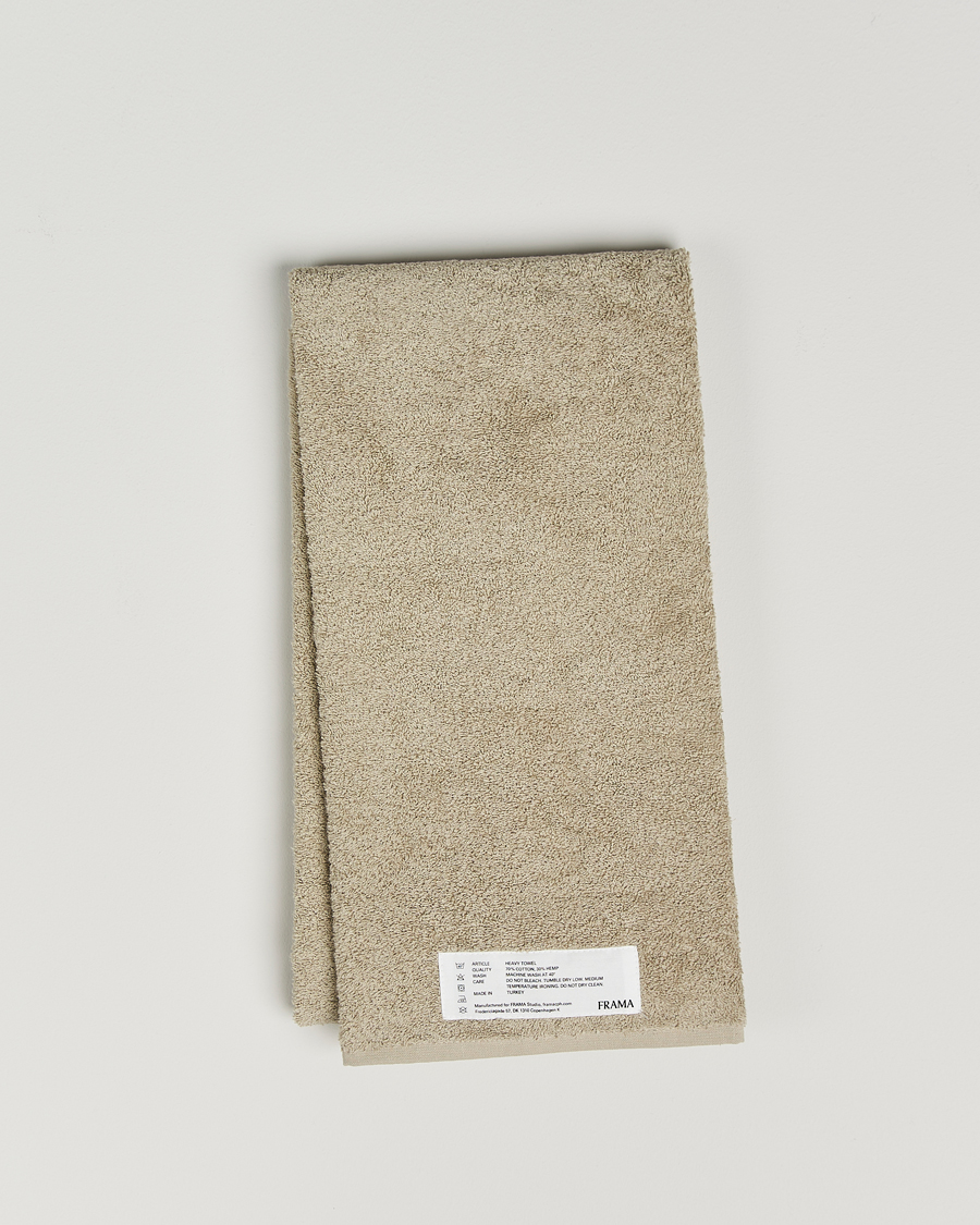 Uomini | Tessuti | Frama | Heavy Bath Towel 70x140cm Sage Green