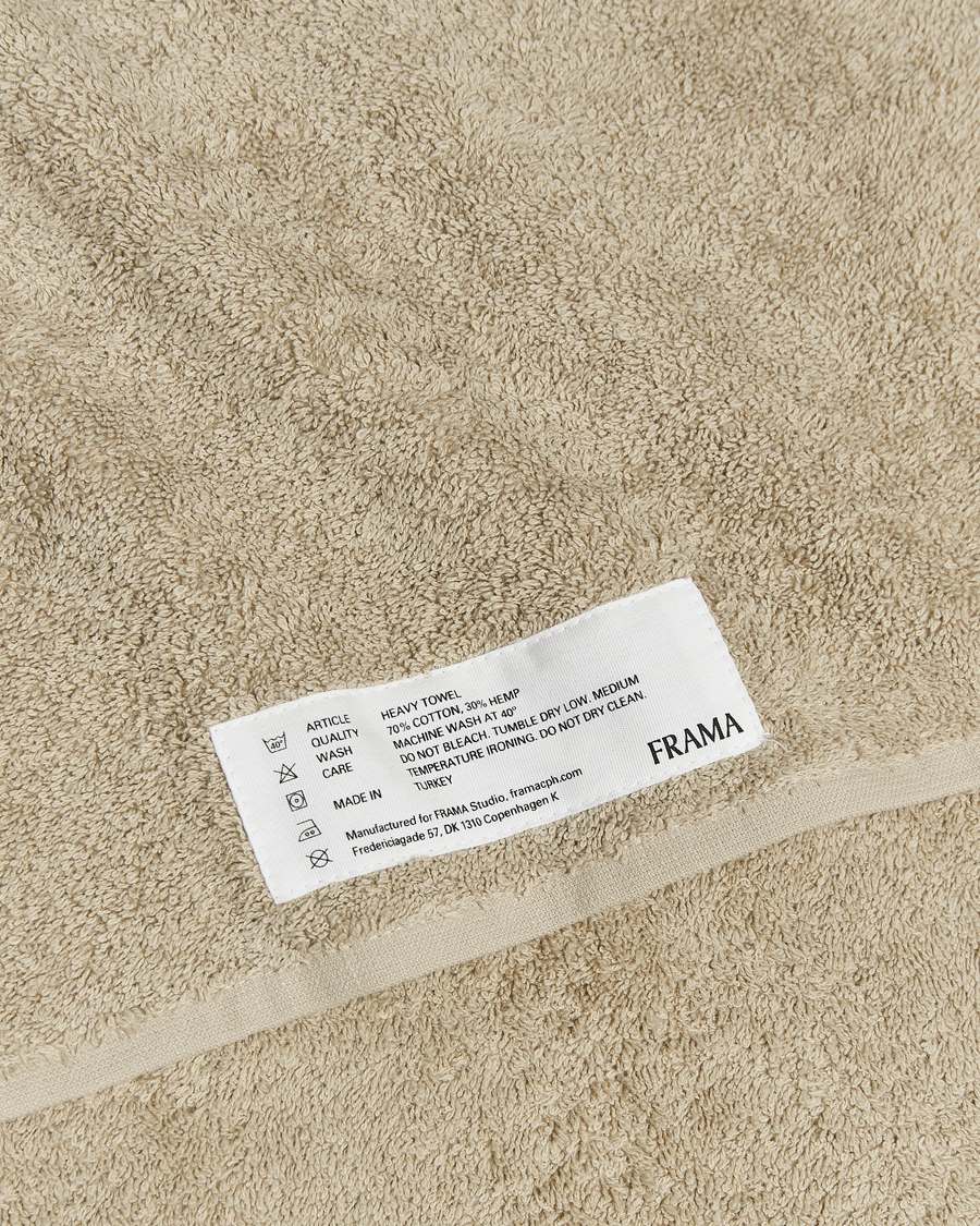Uomini | Tessuti | Frama | Heavy Bath Towel 70x140cm Sage Green