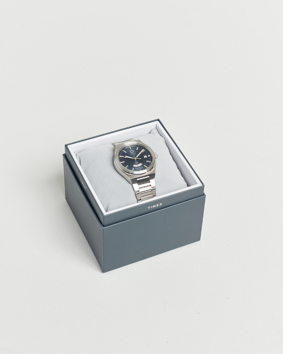 Uomini | Timex Q Timex Continental GMT Stainless Steel 39mm Black Dial | Timex | Q Continental GMT Stainless Steel 39mm Black Dial