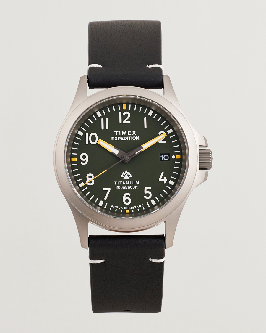 Uomini | Timex Expedition Titanium 38mm Green Dial | Timex | Expedition Titanium 38mm Green Dial