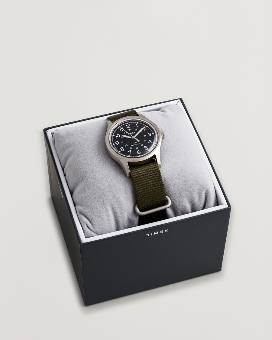 Uomini | Timex MK1 Hand Wind 36mm Green Black Dial | Timex | MK1 Hand Wind 36mm Green Black Dial