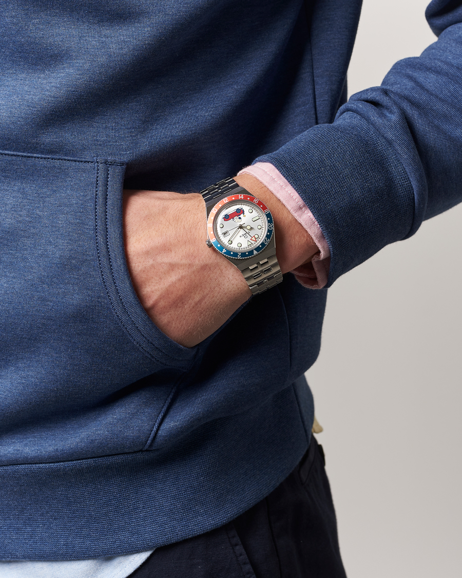 Uomini | Timex Timex X Peanuts Q GMT Snoopy 38mm Silver Dial | Timex | X Peanuts Q GMT Snoopy 38mm Silver Dial