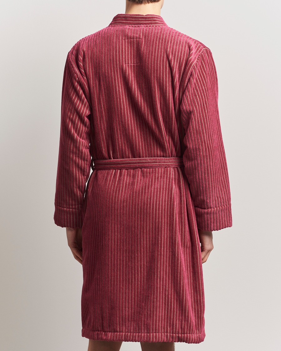 Uomini | OAS Striped Velour Robe Botanico | OAS | Striped Velour Robe Botanico
