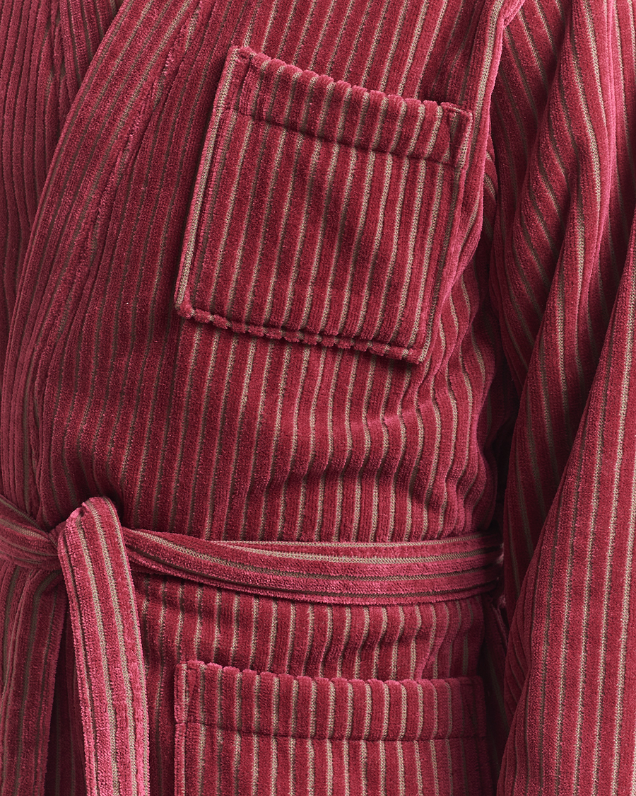 Uomini | OAS Striped Velour Robe Botanico | OAS | Striped Velour Robe Botanico