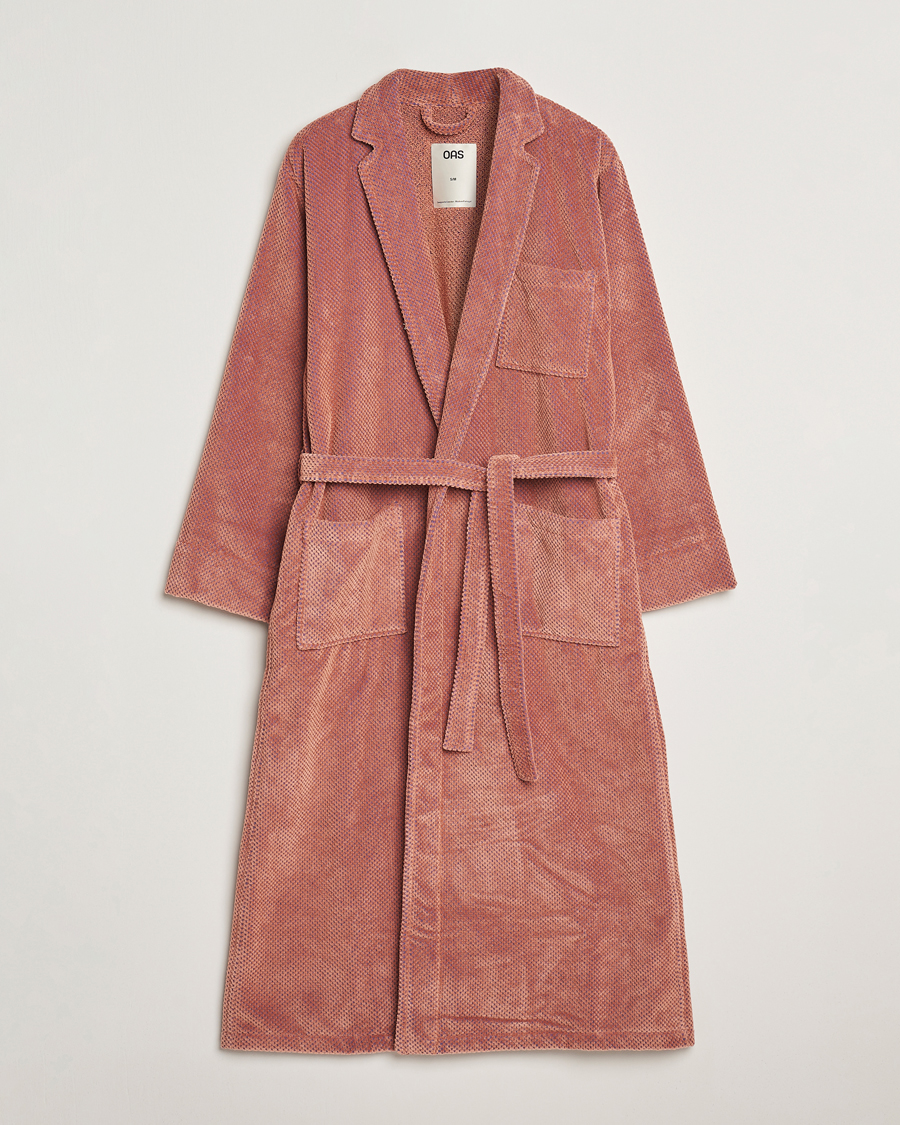 Uomini | OAS Velour Long Robe Roza | OAS | Velour Long Robe Roza