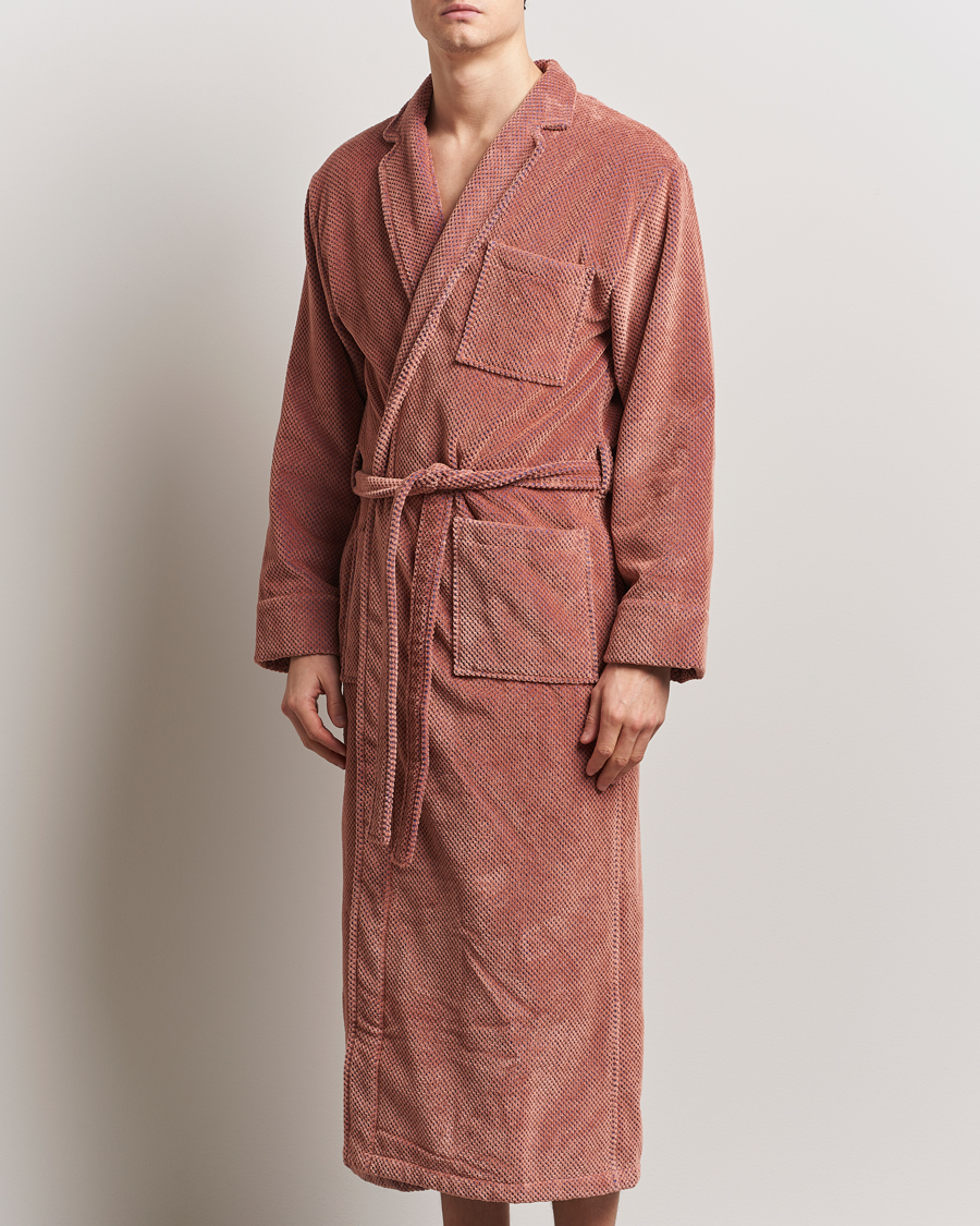Uomini | OAS Velour Long Robe Roza | OAS | Velour Long Robe Roza