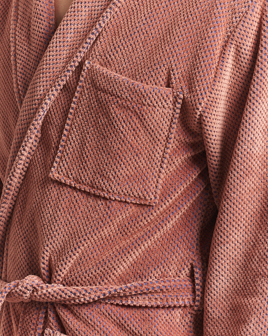 Uomini | OAS Velour Long Robe Roza | OAS | Velour Long Robe Roza