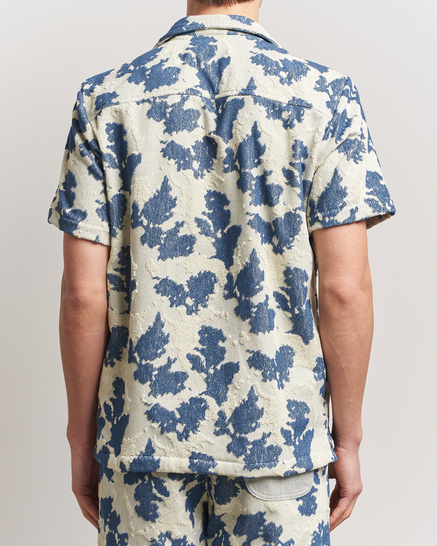 Uomini | Camicie | OAS | Short Sleeve Cuba Terry Shirt Sail Contrast