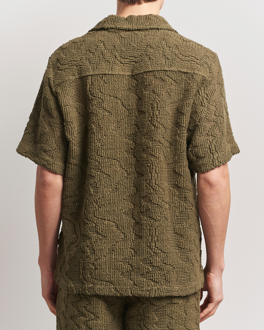Uomini | Camicie | OAS | Cuba Crochet Shirt Pine Verve
