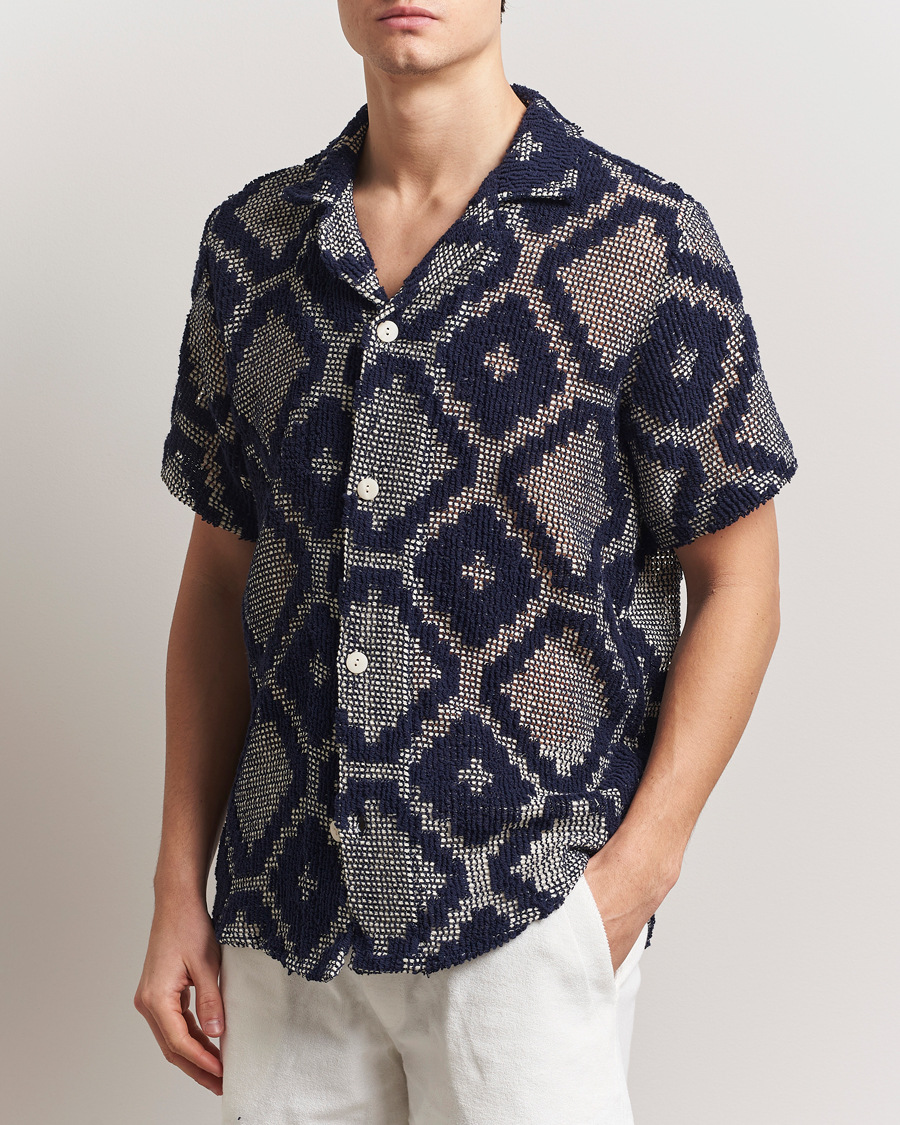 Uomini | Camicie | OAS | Cuba Crochet Shirt Trastevere