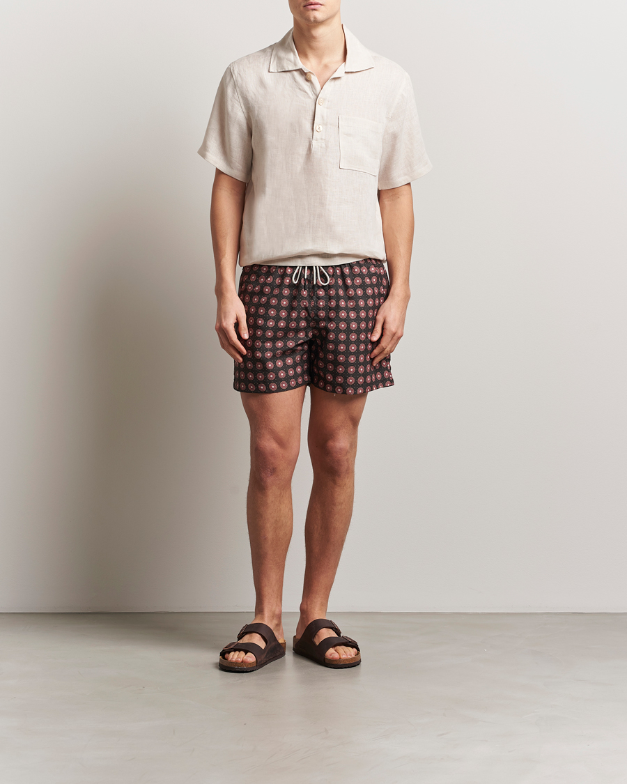 Uomini | Camicie | OAS | Cuba Linen Shirt Beige